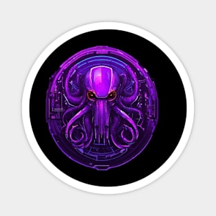 Cyberpunk Octopus Kraken Magnet